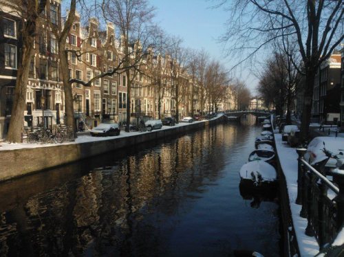 One of the many canals, Amsterdam.